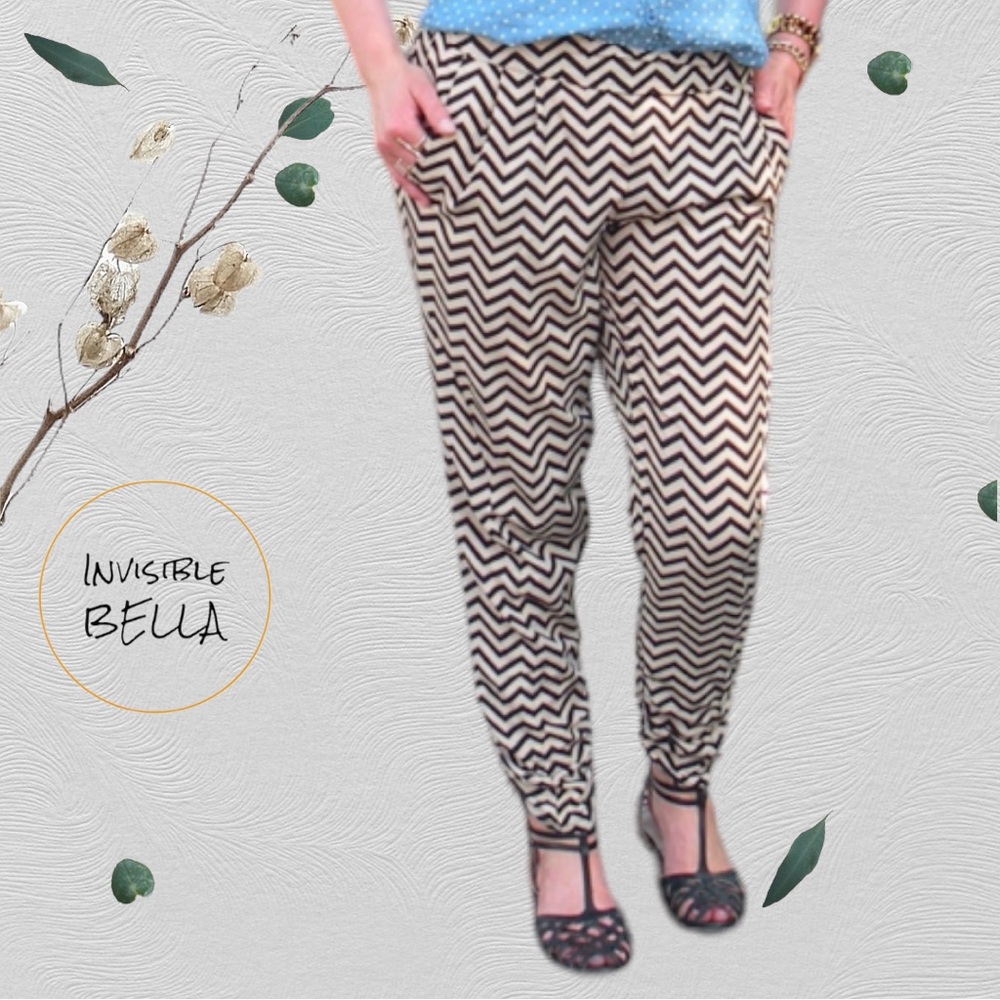 Chevron patterned jogger trousers With pockets snug XL